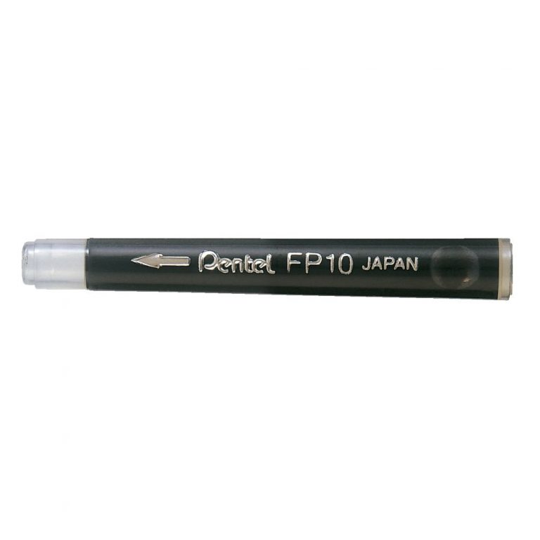 Pentel Pocket Brush Pen Black Ink With 4 Ink Cartridge Refills (GFKP3-A